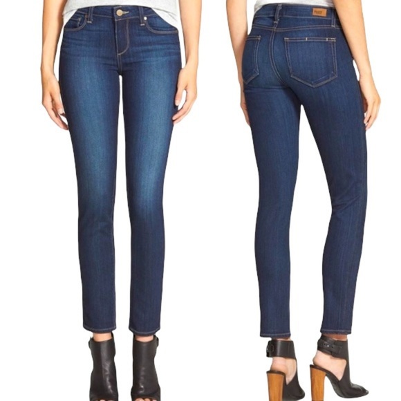 PAIGE Size 25 Skyline Ankle Peg Jeans (measures 25x29) Blue - Picture 2 of 12